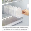 image:imageYAMAZAKI Home Tower Refrigerator Food Case Storage Kitchen Organizer with Adjustable Dividers  Transparent Pantry Holder Stackable Fridge Drawer  AllPurpose  Abs Plastic AllPurpose
