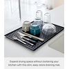 image:imageYAMAZAKI Home Tower SinkSide Draining Mat  Kitchen Dish Rack Tray Drainer  Abs PlasticBlack