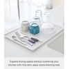 image:imageYAMAZAKI Home Tower SinkSide Draining Mat  Kitchen Dish Rack Tray Drainer  Abs PlasticWhite