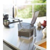 image:imageYAMAZAKI Home Tower Spice Storage Container  Large  Abs Plastic  275 Cups 650 Milliliters  Clear ABS plastic spice storage container with easyopen lid Generous 275cup capacity includes measuring spoon and labelsBlack