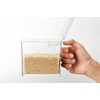 image:imageYAMAZAKI Home Tower Spice Storage Container  Large  Abs Plastic  275 Cups 650 Milliliters  Clear ABS plastic spice storage container with easyopen lid Generous 275cup capacity includes measuring spoon and labelsWhite