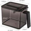 image:imageYAMAZAKI Home Tower Spice Storage Container  Large  Abs Plastic  275 Cups 650 Milliliters  Clear ABS plastic spice storage container with easyopen lid Generous 275cup capacity includes measuring spoon and labelsBlack