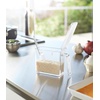 image:imageYAMAZAKI Home Tower Spice Storage Container  Large  Abs Plastic  275 Cups 650 Milliliters  Clear ABS plastic spice storage container with easyopen lid Generous 275cup capacity includes measuring spoon and labelsWhite
