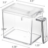 image:imageYAMAZAKI Home Tower Spice Storage Container  Large  Abs Plastic  275 Cups 650 Milliliters  Clear ABS plastic spice storage container with easyopen lid Generous 275cup capacity includes measuring spoon and labelsWhite