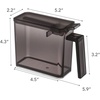 image:imageYAMAZAKI Home Tower Spice Storage Container  Large  Abs Plastic  275 Cups 650 Milliliters  Clear ABS plastic spice storage container with easyopen lid Generous 275cup capacity includes measuring spoon and labelsBlack