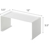 image:imageYAMAZAKI Home Tower Stackable Kitchen Rack  Storage Organizer Counter Shelf  Small  Steel  Stack Up To Two  Small steel kitchen storage rack Shelf Risers Stack up to 2 Built for daily use Helps keep everyday spaces organizedWhite