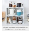 image:imageYAMAZAKI Home Tower Stackable Kitchen Rack  Storage Organizer Counter Shelf  Small  Steel  Stack Up To Two  Small steel kitchen storage rack Shelf Risers Stack up to 2 Built for daily use Helps keep everyday spaces organizedWhite