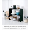 image:imageYAMAZAKI Home Tower Stackable Kitchen Rack  Storage Organizer Counter Shelf  Small  Steel  Stack Up To Two  Small steel kitchen storage rack Shelf Risers Stack up to 2 Built for daily use Helps keep everyday spaces organizedBlack