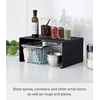 image:imageYAMAZAKI Home Tower Stackable Kitchen Rack  Storage Organizer Counter Shelf  Small  Steel  Stack Up To Two  Small steel kitchen storage rack Shelf Risers Stack up to 2 Built for daily use Helps keep everyday spaces organizedBlack