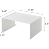 image:imageYAMAZAKI Home Tower Stackable Kitchen Rack  Storage Organizer Counter Shelf  Small  Steel  Stack Up To Two  Small steel kitchen storage rack Shelf Risers Stack up to 2 Built for daily use Helps keep everyday spaces organizedWhite