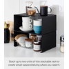image:imageYAMAZAKI Home Tower Stackable Kitchen Rack  Storage Organizer Counter Shelf  Small  Steel  Stack Up To Two  Small steel kitchen storage rack Shelf Risers Stack up to 2 Built for daily use Helps keep everyday spaces organizedBlack
