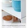 image:imageYAMAZAKI Home Tower Stackable Kitchen Rack  Storage Organizer Counter Shelf  Small  Steel  Stack Up To Two  Small steel kitchen storage rack Shelf Risers Stack up to 2 Built for daily use Helps keep everyday spaces organizedWhite