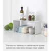 image:imageYAMAZAKI Home Tower Stackable Kitchen Rack  Storage Organizer Counter Shelf  Small  Steel  Stack Up To Two  Small steel kitchen storage rack Shelf Risers Stack up to 2 Built for daily use Helps keep everyday spaces organizedWhite