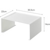 image:imageYAMAZAKI Home Tower Stackable Kitchen Rack  Storage Organizer Counter Shelf  Small  Steel  Stack Up To Two  Small steel kitchen storage rack Shelf Risers Stack up to 2 Built for daily use Helps keep everyday spaces organizedWhite