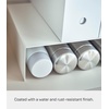 image:imageYAMAZAKI Home Tower Steel Under Cabinet Bottom Shelf Storage Organizer Set of 2 Dish Riser for Under Sink Or Kitchen Pantry Or Counter  Steel   Steel cabinet shelf risers Set of 2 storage organizer maximizes space A smart fit for modern homes Built for everyday useWhite