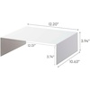 image:imageYAMAZAKI Home Tower Steel Under Cabinet Bottom Shelf Storage Organizer Set of 2 Dish Riser for Under Sink Or Kitchen Pantry Or Counter  Steel   Steel cabinet shelf risers Set of 2 storage organizer maximizes space A smart fit for modern homes Built for everyday useWhite