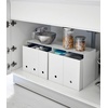 image:imageYAMAZAKI Home Tower Steel Under Cabinet Storage Organizer for Dishes Pots Or Pans  Set of 2  Kitchen Pantry  Steel   Durable steel undercabinet organizers Set of 2 risers ideal for organizing dishes pots or pans in your kitchen pantryWhite