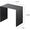 image:imageYAMAZAKI Home Tower Steel Under Cabinet Storage Organizer for Dishes Pots Or Pans  Set of 2  Kitchen Pantry  Steel   Durable steel undercabinet organizers Set of 2 risers ideal for organizing dishes pots or pans in your kitchen pantryBlack