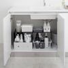 image:imageYAMAZAKI Home Tower Steel Under Cabinet Storage Organizer for Dishes Pots Or Pans  Set of 2  Kitchen Pantry  Steel   Durable steel undercabinet organizers Set of 2 risers ideal for organizing dishes pots or pans in your kitchen pantryBlack