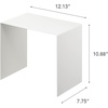 image:imageYAMAZAKI Home Tower Steel Under Cabinet Storage Organizer for Dishes Pots Or Pans  Set of 2  Kitchen Pantry  Steel   Durable steel undercabinet organizers Set of 2 risers ideal for organizing dishes pots or pans in your kitchen pantryWhite