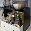 image:imageYAMAZAKI Home Tower Steel Under Cabinet Storage Organizer for Dishes Pots Or Pans  Set of 2  Kitchen Pantry  Steel   Durable steel undercabinet organizers Set of 2 risers ideal for organizing dishes pots or pans in your kitchen pantryBlack