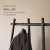 image:imageYAMAZAKI Home Tower TriPost Coat Rack  Freestanding Steel Coat Tree With Side Pegs 3Leg Standing Coat Hanger For Entryway Hallway Bedroom 60  SteelBlack