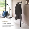 image:imageYAMAZAKI Home Tower TriPost Coat Rack  Freestanding Steel Coat Tree With Side Pegs 3Leg Standing Coat Hanger For Entryway Hallway Bedroom 60  SteelBlack