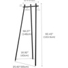 image:imageYAMAZAKI Home Tower TriPost Coat Rack  Freestanding Steel Coat Tree With Side Pegs 3Leg Standing Coat Hanger For Entryway Hallway Bedroom 60  SteelBlack