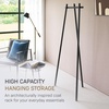 image:imageYAMAZAKI Home Tower TriPost Coat Rack  Freestanding Steel Coat Tree With Side Pegs 3Leg Standing Coat Hanger For Entryway Hallway Bedroom 60  SteelBlack