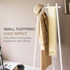 image:imageYAMAZAKI Home Tower TriPost Coat Rack  Freestanding Steel Coat Tree With Side Pegs 3Leg Standing Coat Hanger For Entryway Hallway Bedroom 60  SteelWhite