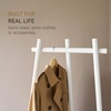 image:imageYAMAZAKI Home Tower TriPost Coat Rack  Freestanding Steel Coat Tree With Side Pegs 3Leg Standing Coat Hanger For Entryway Hallway Bedroom 60  SteelWhite