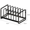 image:imageYAMAZAKI Home Tower Under Sink Pot Lids And Frying Pan Storage Kitchen Drawer Organizer Rack  SteelBlack