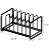 image:imageYAMAZAKI Home Tower Under Sink Pot Lids And Frying Pan Storage Kitchen Drawer Organizer Rack  SteelBlack