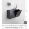 image:imageYAMAZAKI Home Tower Wall Mounted Storage Or Trash Bin With Tray Small Wastebasket With Lid Bathroom Or Kitchen Organizer  Abs Plastic