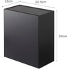 image:imageYAMAZAKI Home Tower Wall Mounted Storage Or Trash Bin With Tray Small Wastebasket With Lid Bathroom Or Kitchen Organizer  Abs Plastic