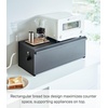 image:imageYAMAZAKI Home Tower Wide Bread Box Keeper Holder Container Metal Bread Holder Saver Large Counter Storage  SteelBlack
