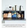 image:imageYAMAZAKI Home Tower Wide Bread Box Keeper Holder Container Metal Bread Holder Saver Large Counter Storage  SteelBlack
