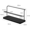 image:imageYAMAZAKI Home TwoTier Bottle Drying Rack with Drainage Tray Stand White  Twotier bottle drying rack with an elevated drainage tray to prevent spillage Designed for convenient home organizationBlack