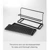 image:imageYAMAZAKI Home TwoTier Bottle Drying Rack with Drainage Tray Stand White  Twotier bottle drying rack with an elevated drainage tray to prevent spillage Designed for convenient home organizationBlack