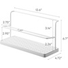 image:imageYAMAZAKI Home TwoTier Bottle Drying Rack with Drainage Tray Stand White  Twotier bottle drying rack with an elevated drainage tray to prevent spillage Designed for convenient home organizationWhite