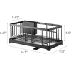 image:imageYAMAZAKI Home Wire Dish Drainer Rack with Removable Drainer Tray with Drainage Spout Utensils Holder Steel Draining Spout Water Resistant No Assembly Req  Wire dish drainer rack with a removable tray Features a builtin drainage spout Convenient storage solution for utensilsBlack