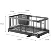 image:imageYAMAZAKI Home Wire Dish Drainer Rack with Removable Drainer Tray with Drainage Spout Utensils Holder Steel Draining Spout Water Resistant No Assembly Req  Wire dish drainer rack with a removable tray Features a builtin drainage spout Convenient storage solution for utensilsBlack