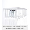 image:imageYAMAZAKI Home Wire Dish Drainer Rack with Removable Drainer Tray with Drainage Spout Utensils Holder Steel Draining Spout Water Resistant No Assembly Req  Wire dish drainer rack with a removable tray Features a builtin drainage spout Convenient storage solution for utensilsWhite