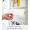 image:imageYAMAZAKI home 2560 Kitchen RackMagnetic Storage Holder amp Organizer One Size White  Magnetic refrigerator organizer and wall holder for spices and paper towels Adds practical everyday storage Saves space
