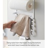 image:imageYAMAZAKI home 2560 Kitchen RackMagnetic Storage Holder amp Organizer One Size White  Magnetic refrigerator organizer and wall holder for spices and paper towels Adds practical everyday storage Saves space