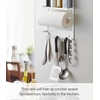 image:imageYAMAZAKI home 2560 Kitchen RackMagnetic Storage Holder amp Organizer One Size White  Magnetic refrigerator organizer and wall holder for spices and paper towels Adds practical everyday storage Saves space