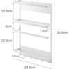 image:imageYAMAZAKI home 2560 Kitchen RackMagnetic Storage Holder amp Organizer One Size White  Magnetic refrigerator organizer and wall holder for spices and paper towels Adds practical everyday storage Saves space
