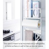 image:imageYAMAZAKI home 2560 Kitchen RackMagnetic Storage Holder amp Organizer One Size White  Magnetic refrigerator organizer and wall holder for spices and paper towels Adds practical everyday storage Saves space