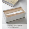 image:imageYAMAZAKI home Rin Tissue Case with A Lid Natural ShortNatural