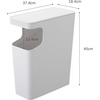 image:imageYAMAZAKI home Tower Side table and Trash can BlackWhite